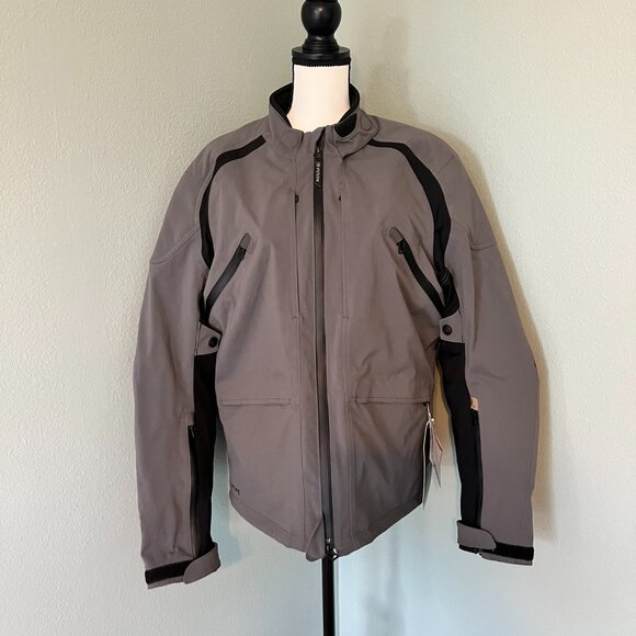 Motorcycle Gear Reax Ridge Charcoal Textile Multi Season Riding Jacket Size L - Picture 2 of 16